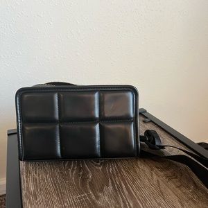 Black quilted Fanny pack
